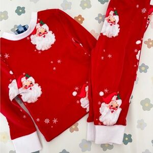 Nanducket Red Vintage Santa Kids Pajamas